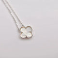 VCA CLOVER 15MM WHITE MOTHER-OF-PEARL SILVER