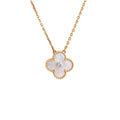 VCA CLOVER 15MM DIAMOND WHITE FRITILLARIA NECKLACE