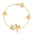 VCA FRIVOLE GOLD 5 FLOWERS BRACELET