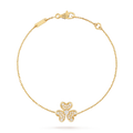 VCA FRIVOLE GOLD FLOWER DIAMOND BRACELET
