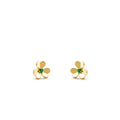 VCA FRIVOLE FLOWER MALACHITE EARRINGS