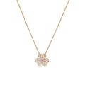VCA FRIVOLE ROSE GOLD FLOWER DIAMOND NECKLACE