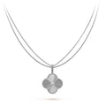 VCA CLOVER 25MM SILVER BIG CLOVER NECKLACE