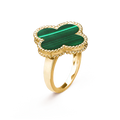 VCA CLOVER MALACHITE RING