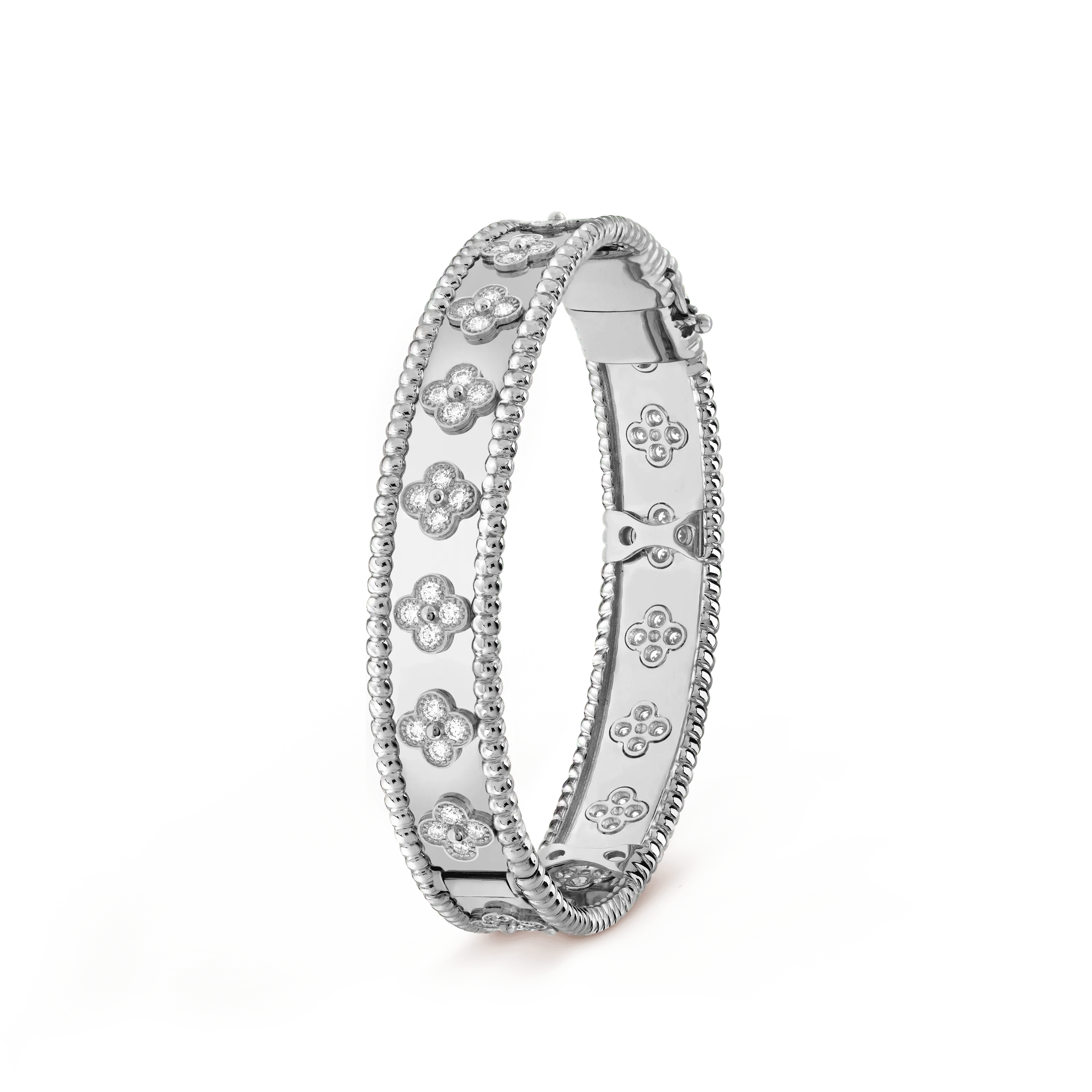 VCA CLOVER BRACELET 8MM DIAMONDS