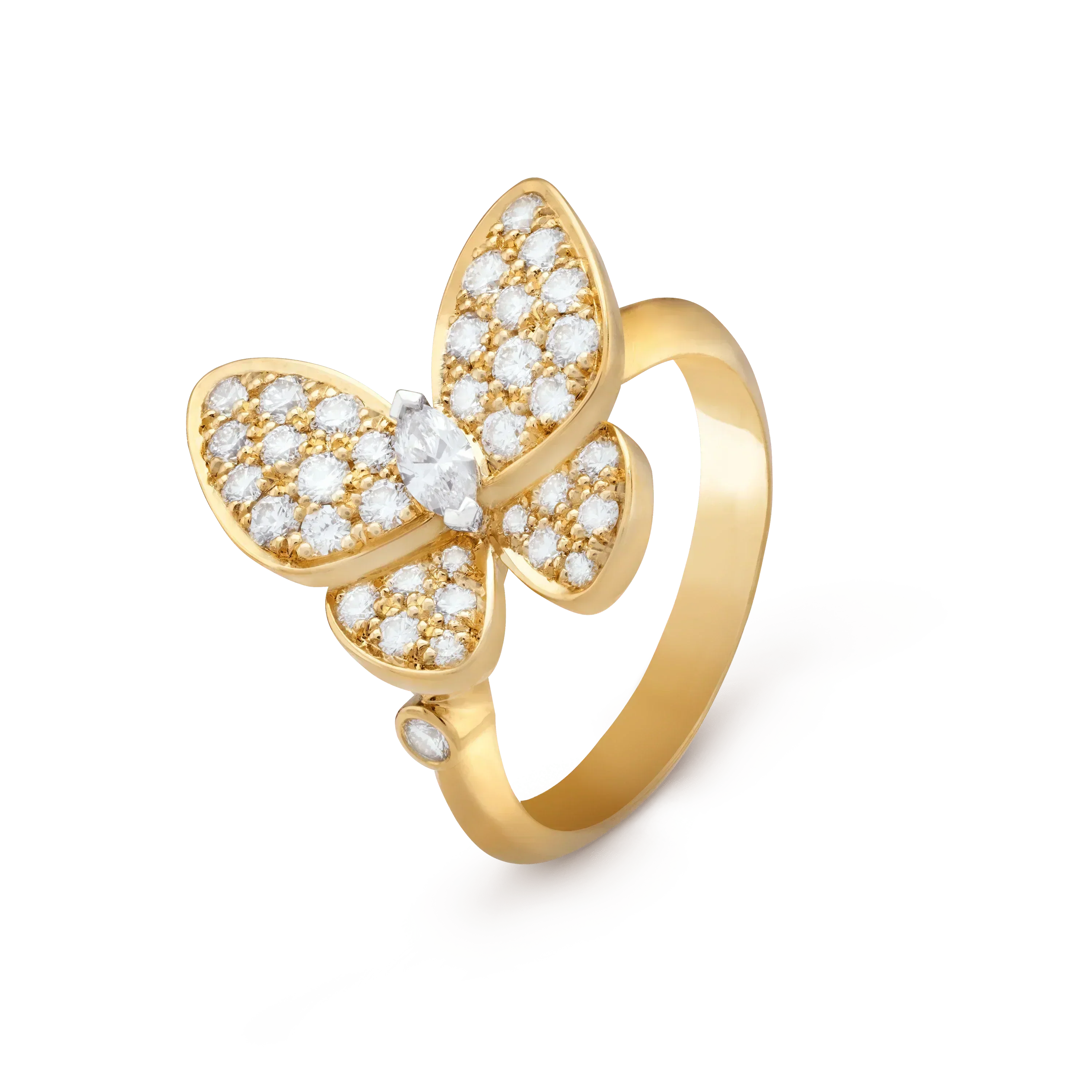 VCA BUTTERFLY DIAMOND RING