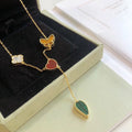 VCA LUCKY SPRING 4 MOTIFS ROSE GOLD NECKLACE