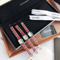 CHANEL PREMIERE ROCK SILVER CASE RED LEATHER