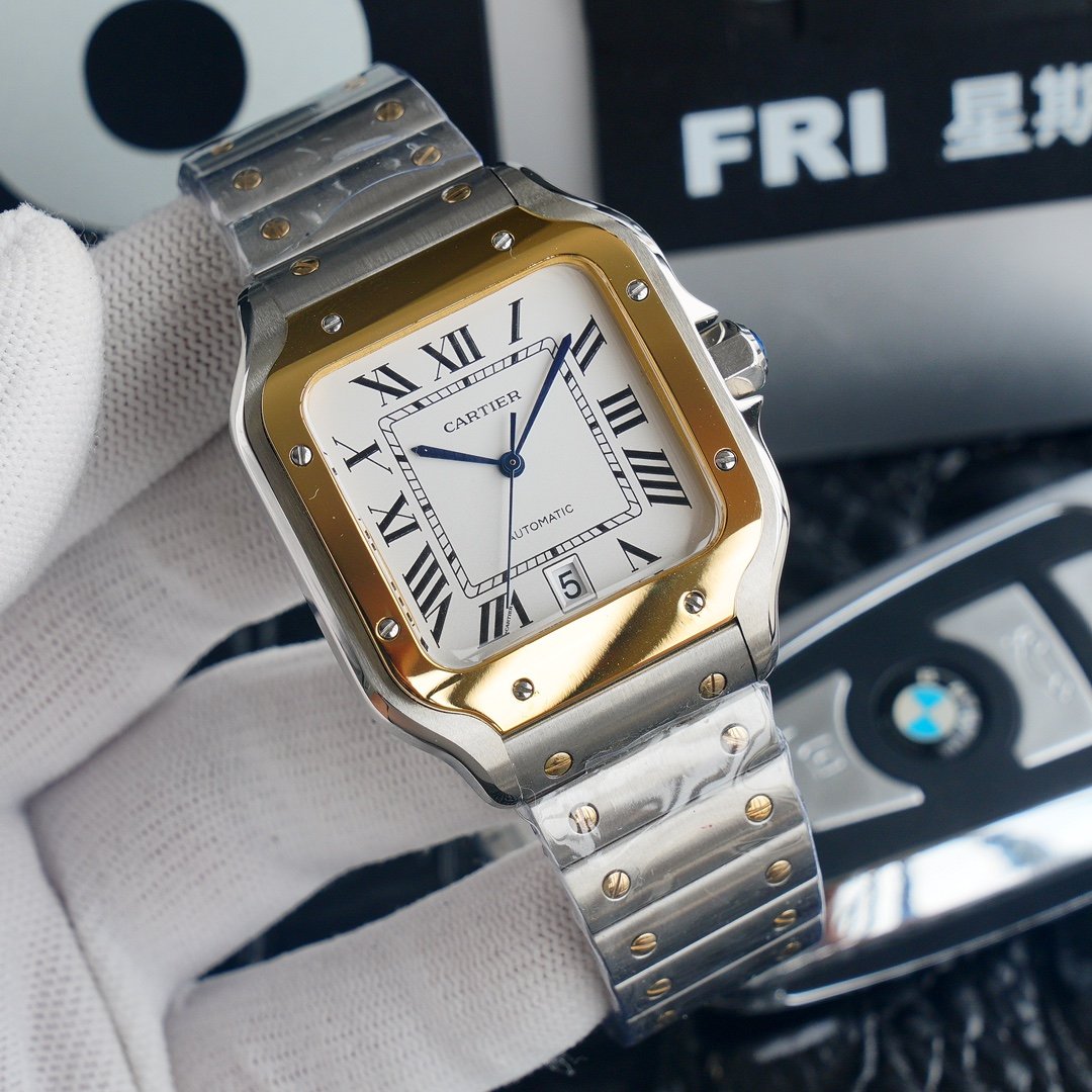 CARTIER SANTOS DE CARTIE 39MM TWO-TONE