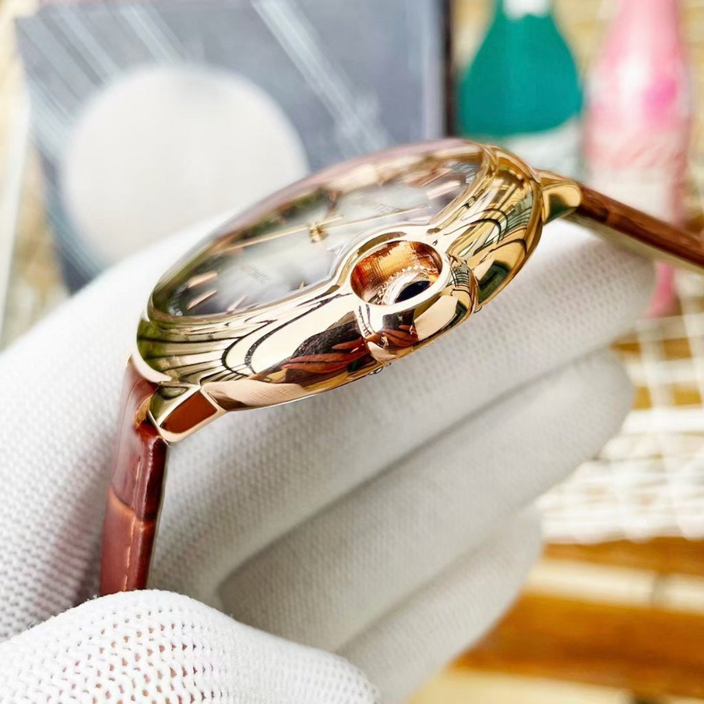 CARTIER BALLON BLEU DAY-DATE 44 LEATHER STRAP